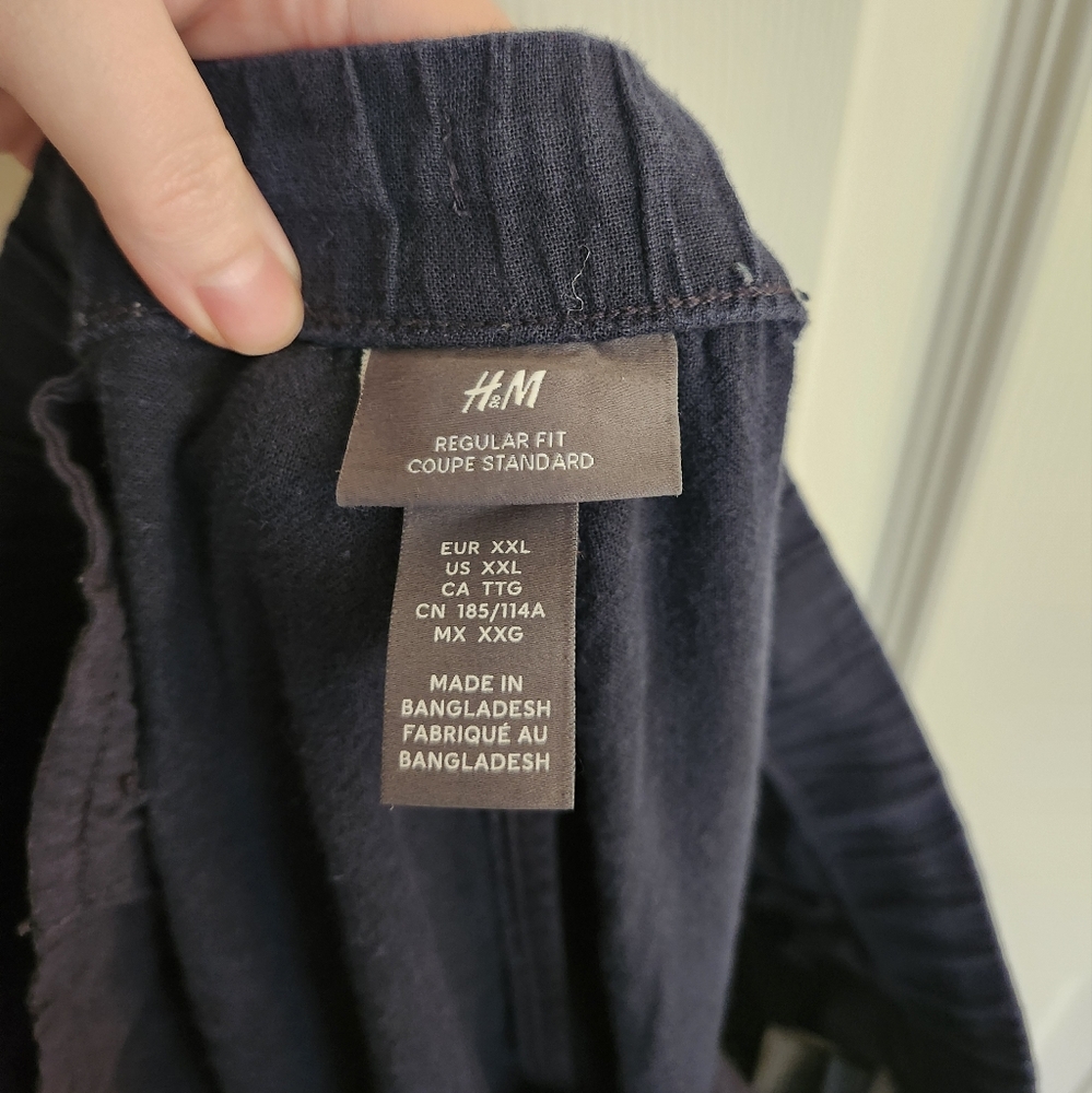 Navy Drawstring Pants - Picture 4 of 8